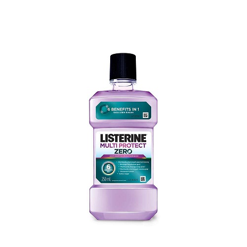 Listerine Mouthwash Antiseptic Multi Protect Zero 80ml